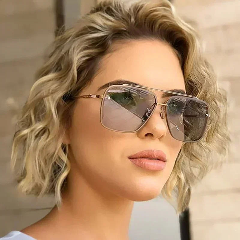 Luxury Gradient Pilot Sunglasses