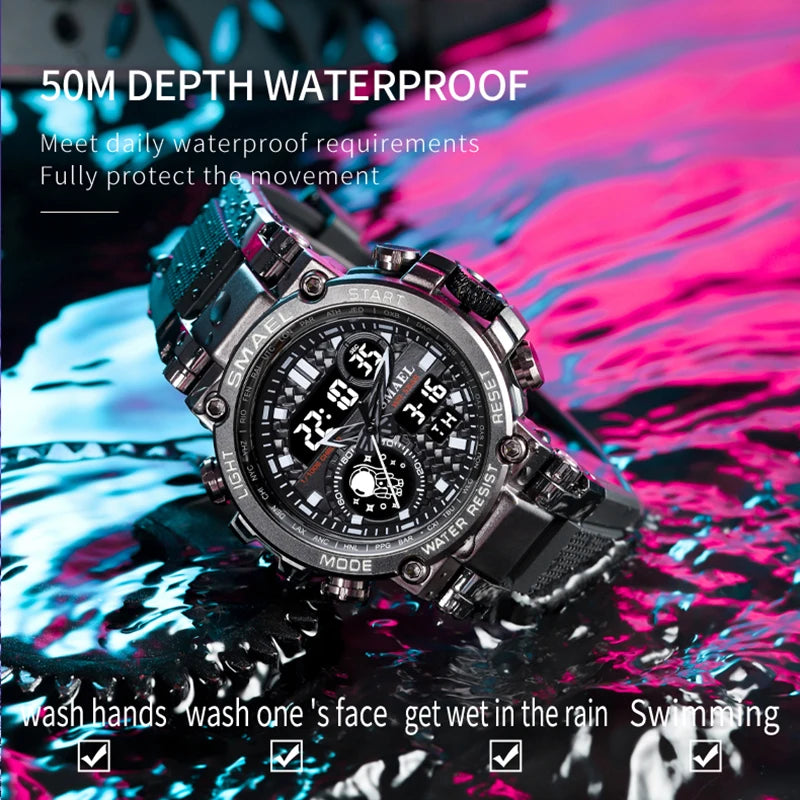 Men Military Digital Quartz Watch