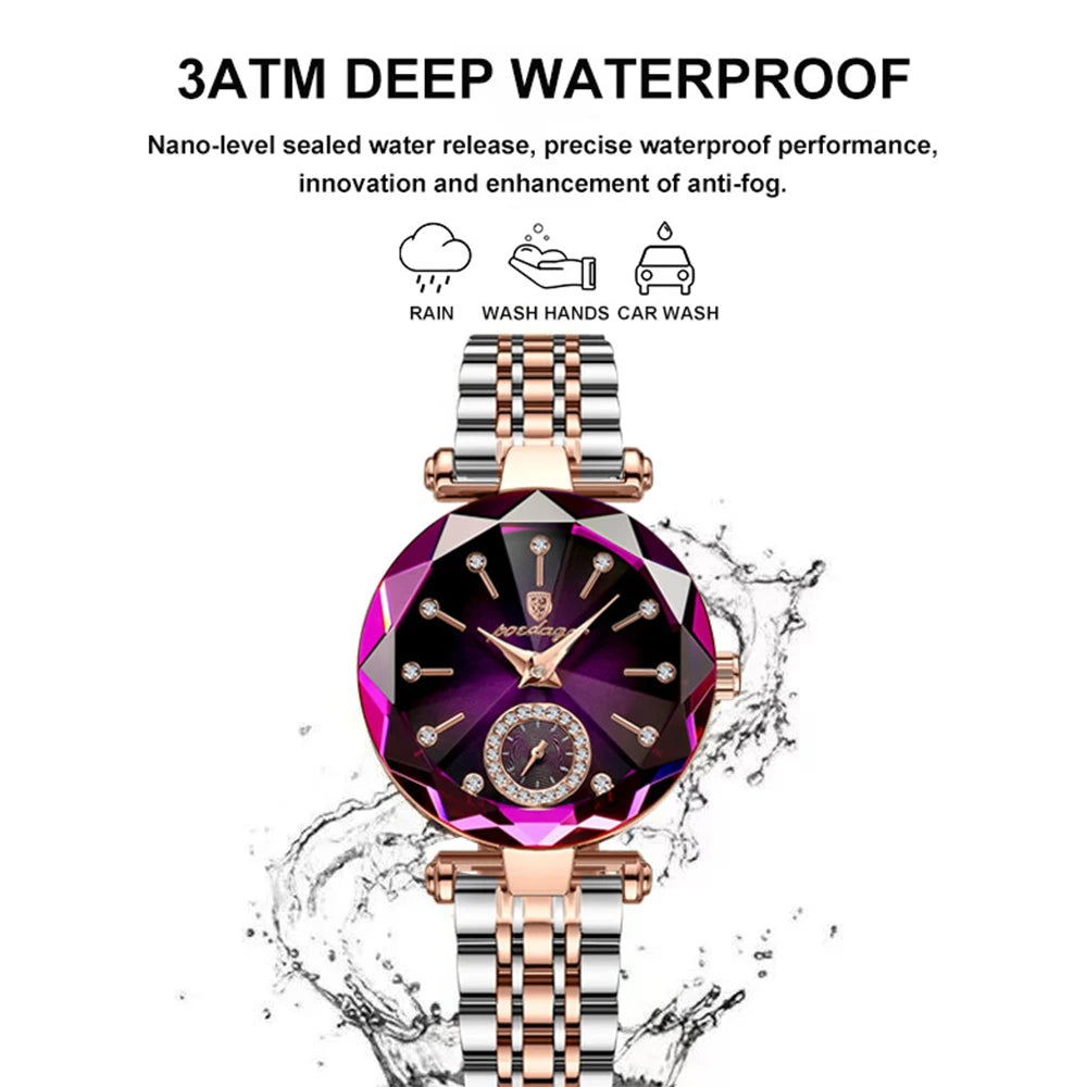 Luxury Waterproof Stainless Steel Women's Watch