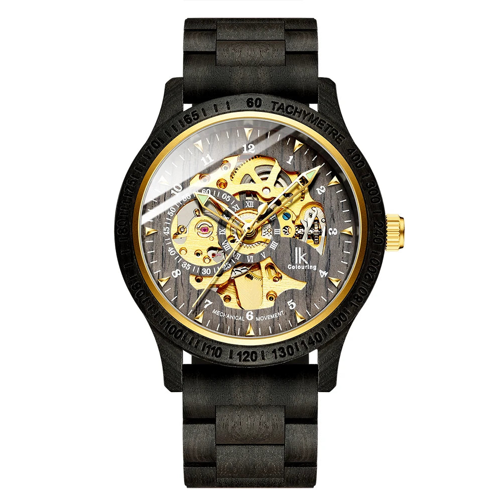 Luxury Wooden Mechanical Watch for Men