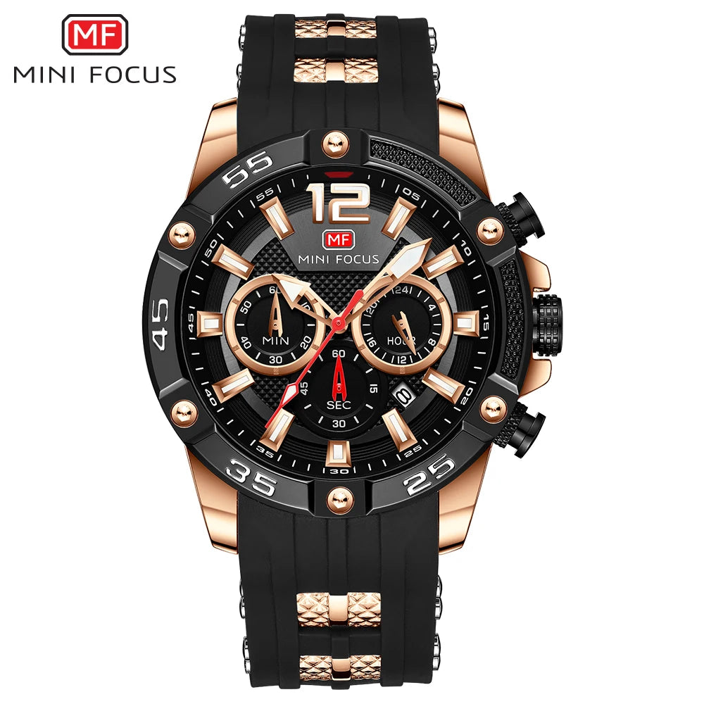 Sport Men Watches Top Brand Luxury Quartz Wristwatch Reloj Hombre Montre Homme Relogio Masculino Waterproof Black Silicone Strap