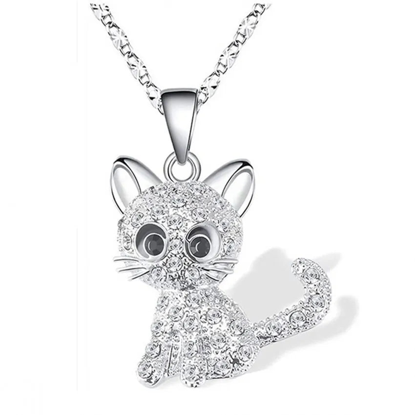 Cat Pendant Necklace for Women and Children