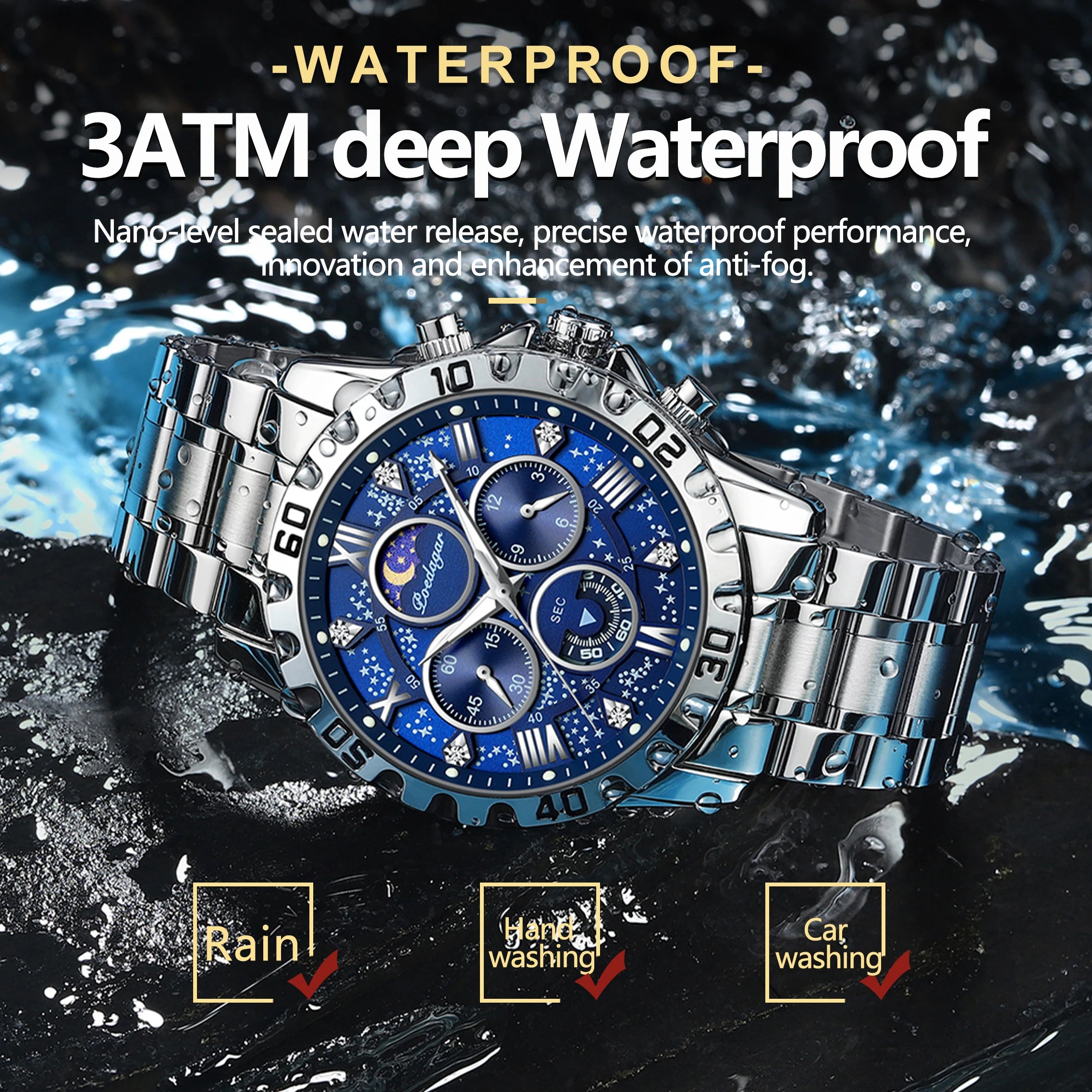 Luxury Waterproof Men's Quartz Watch