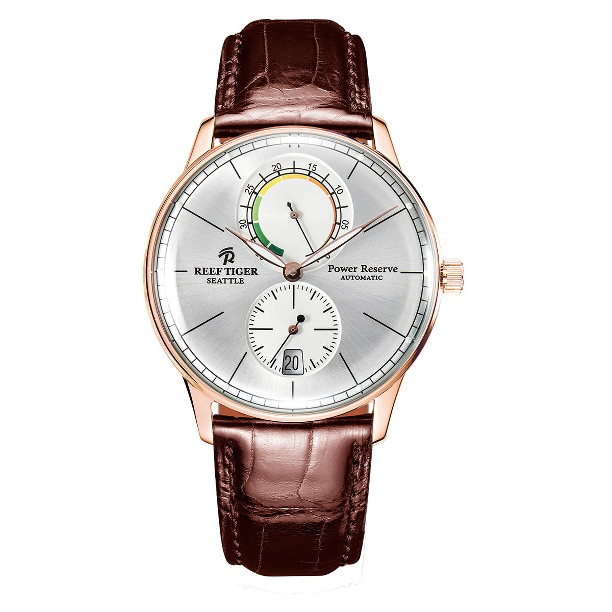 Men's Rose Gold Automatic Business Watch