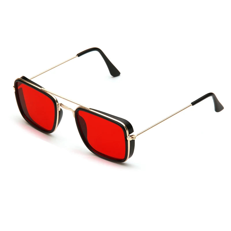 Retro Metal Square Sunglasses