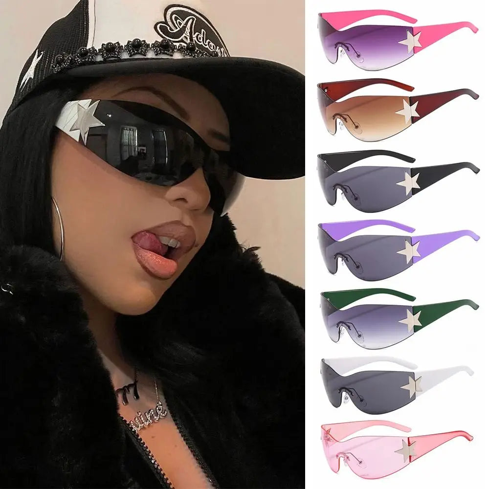 Punk Y2K Wrap Around Sunglasses