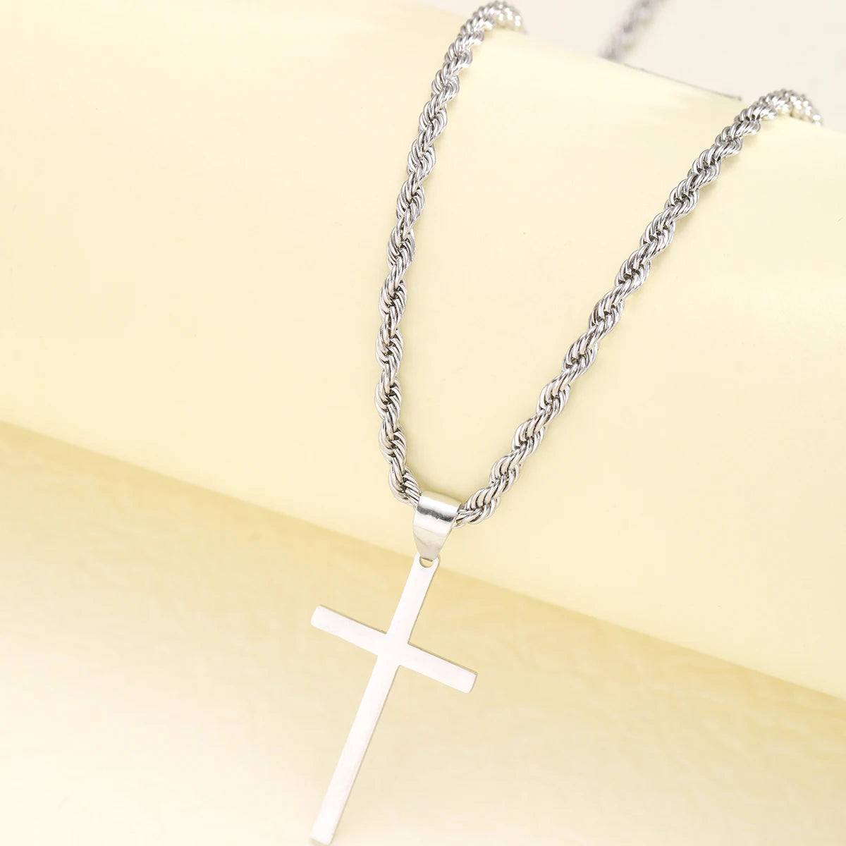 Minimalist Gold Cross Pendant Necklace