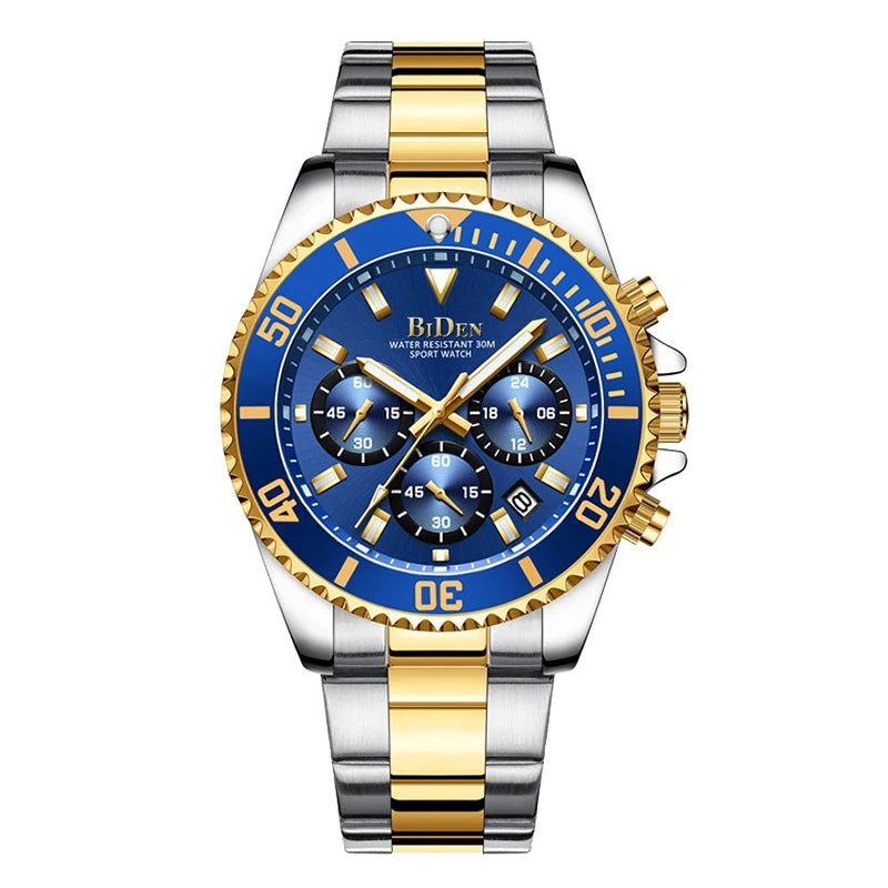 Waterproof Date Simulation Quartz Watch