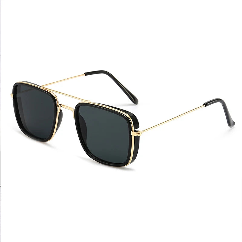 Retro Metal Square Sunglasses