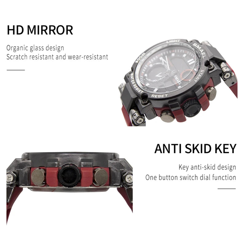 Men Military Digital Quartz Watch