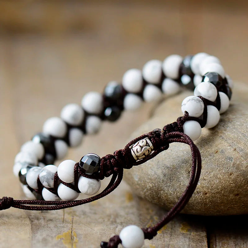 Men Natural Stone Beads Bracelet