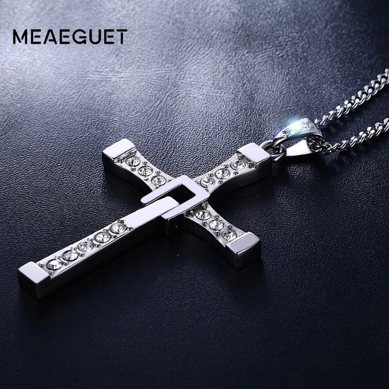 Stainless Steel Cross Pendant Necklace