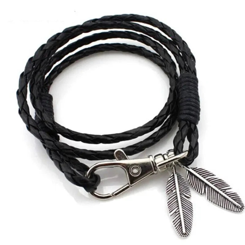 Vintage Leaf Feather Bracelets