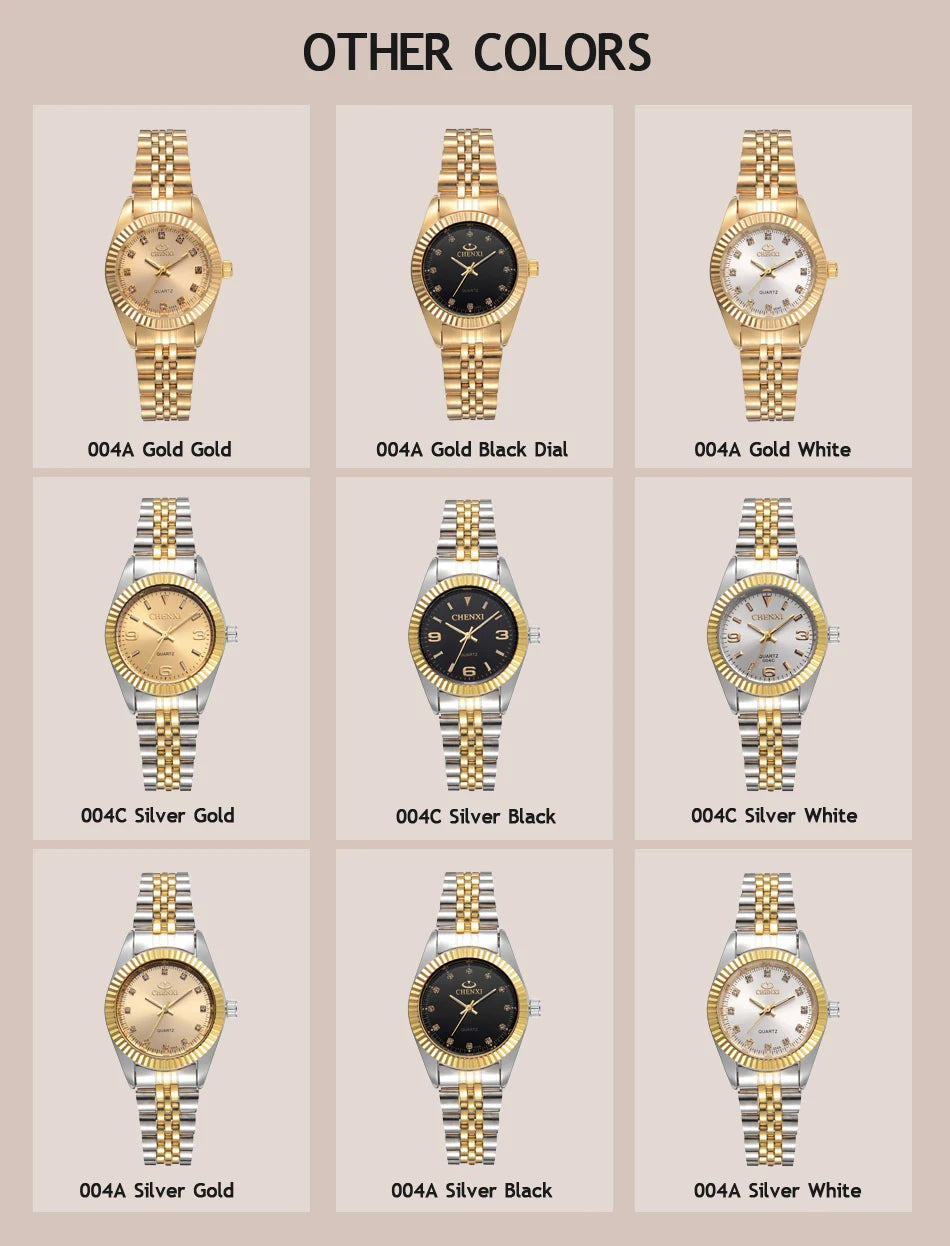 Women's Quartz Watch - Gold & Silver