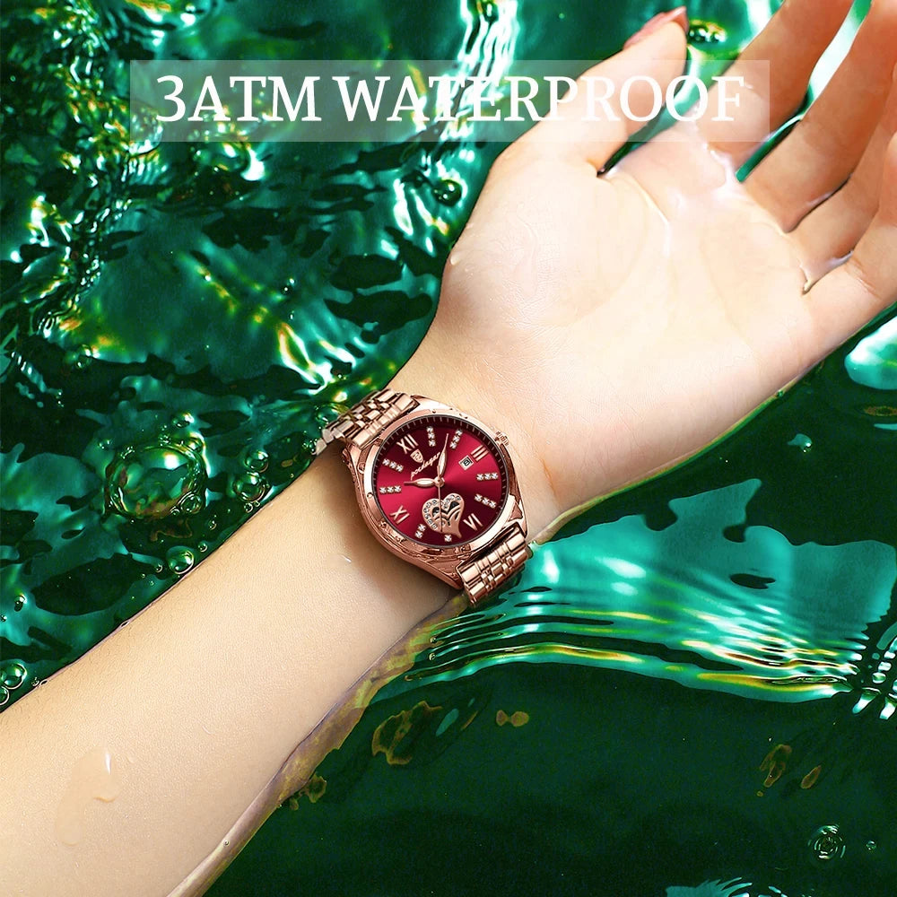 Rose Gold Stainless Steel Women's Watch