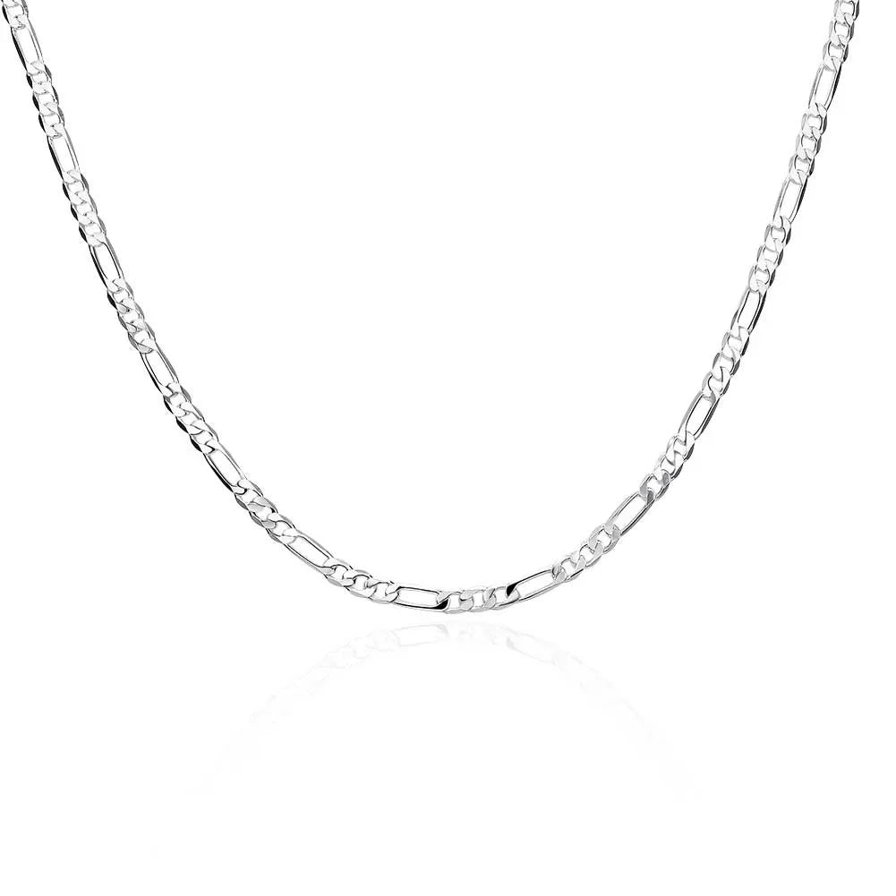 925 Silver Figaro Chain Necklace