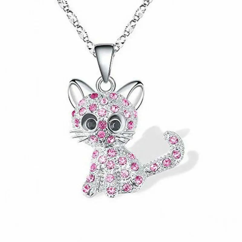 Cat Pendant Necklace for Women and Children