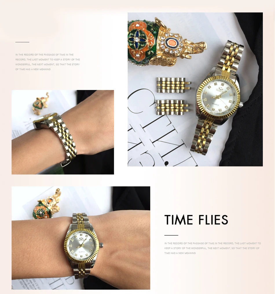 Women's Quartz Watch - Gold & Silver