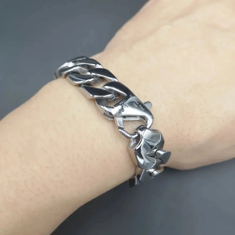 Titanium Steel Punk Bracelet