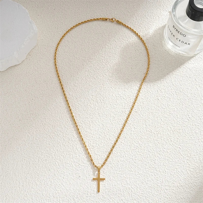 Gold Color Jewelry Male Female Necklaces