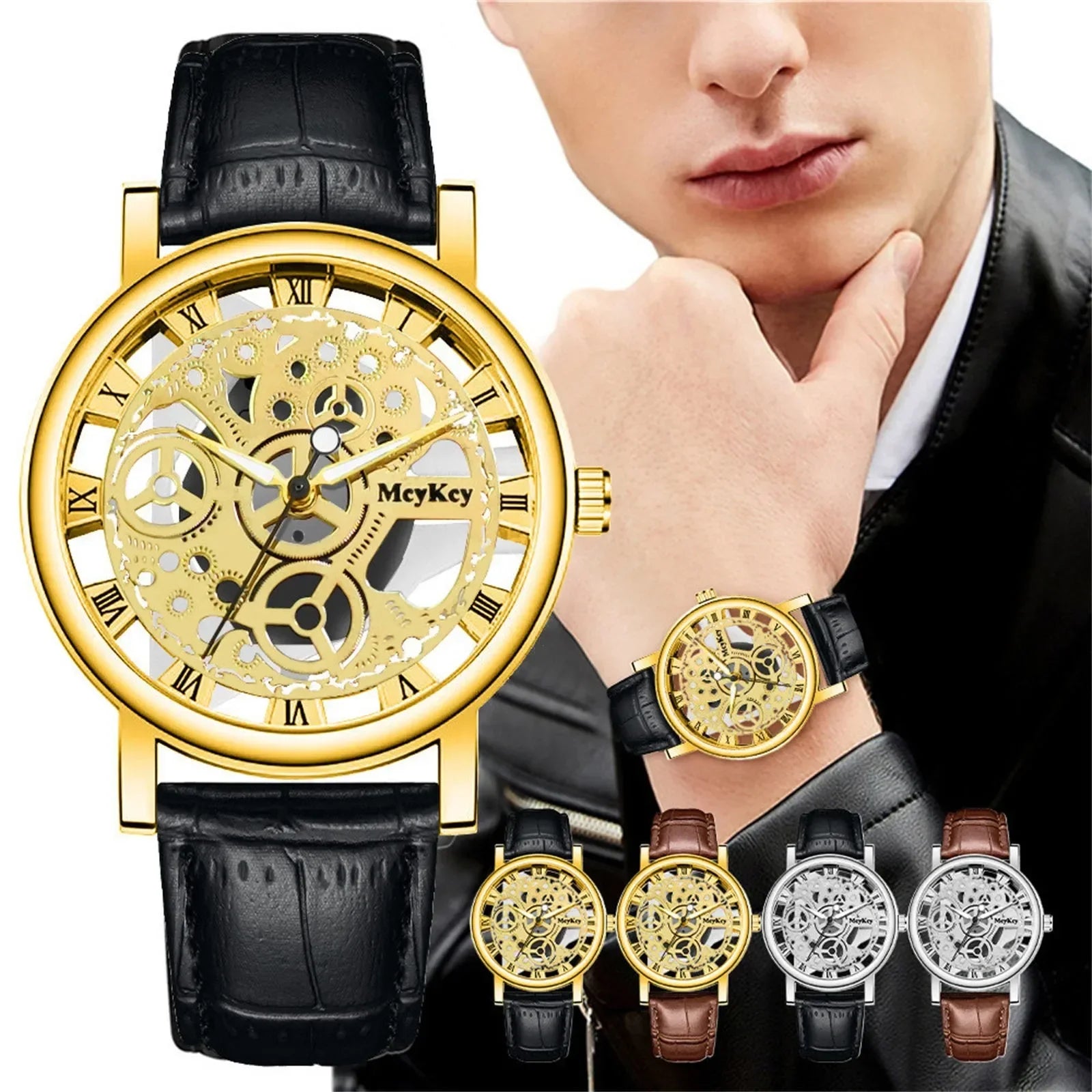 Men's Clock Quartz Sport Watch