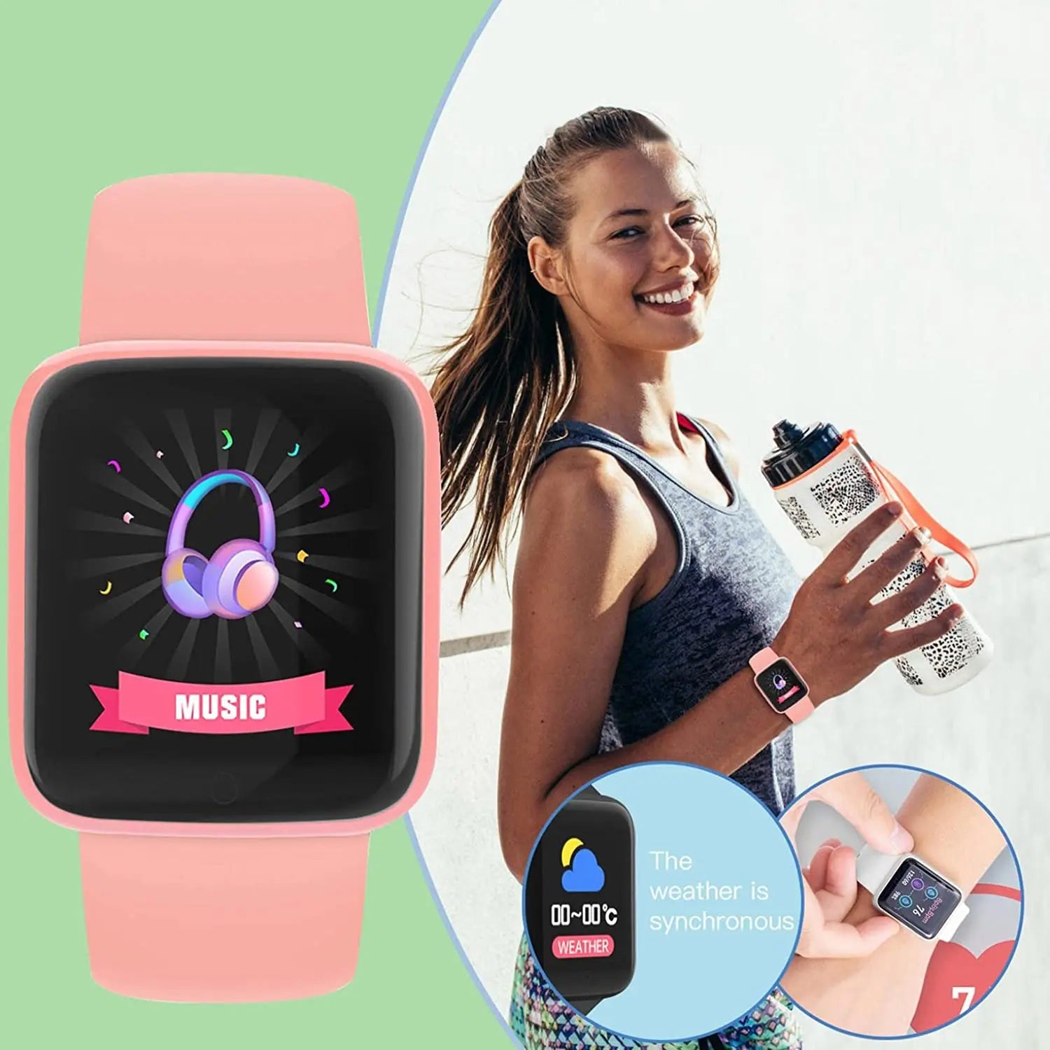 Y68 Bluetooth Fitness Smartwatch