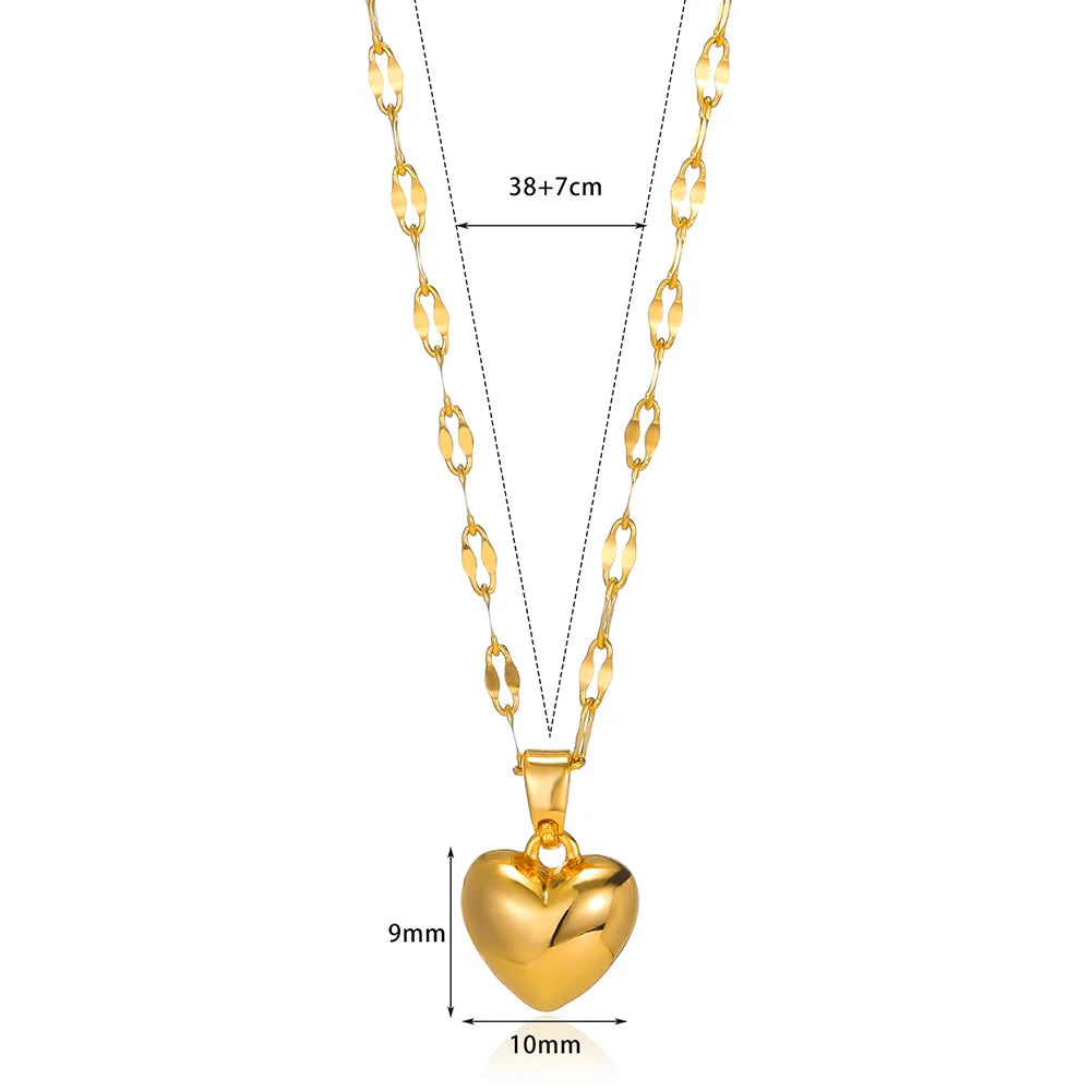 Trendy Love Heart Necklace