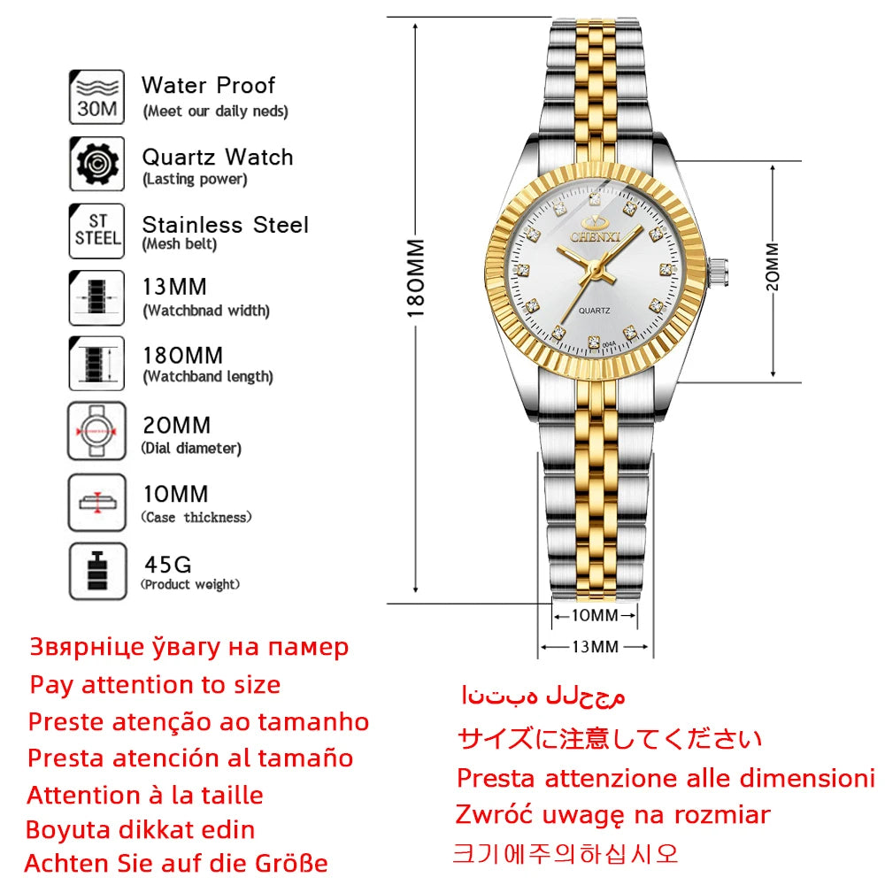 Women's Quartz Watch - Gold & Silver