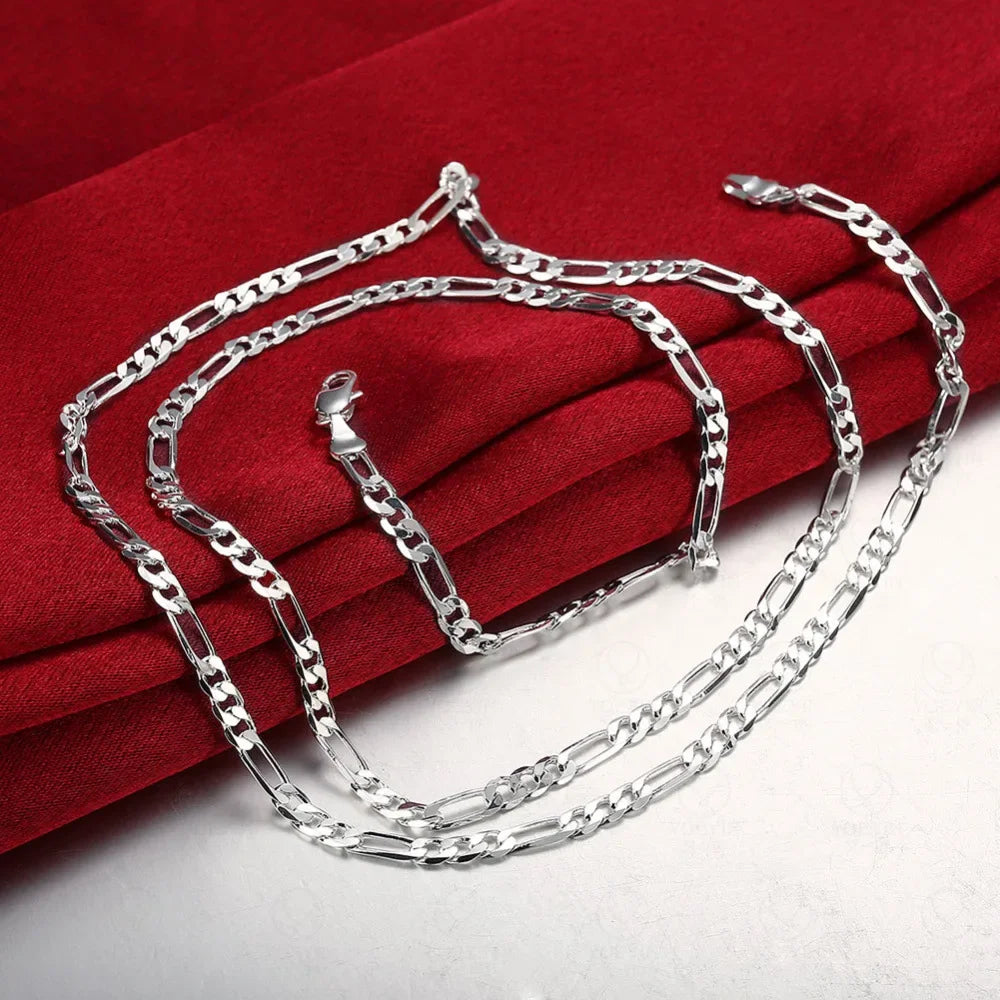 925 Silver Figaro Chain Necklace