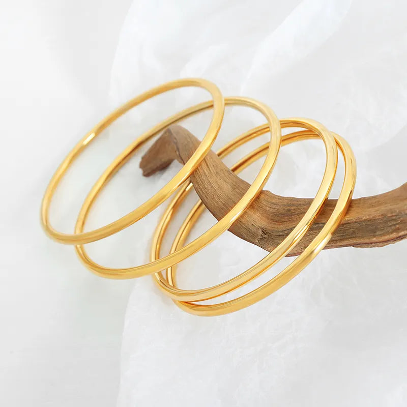 Simple Round  Women's Bangles