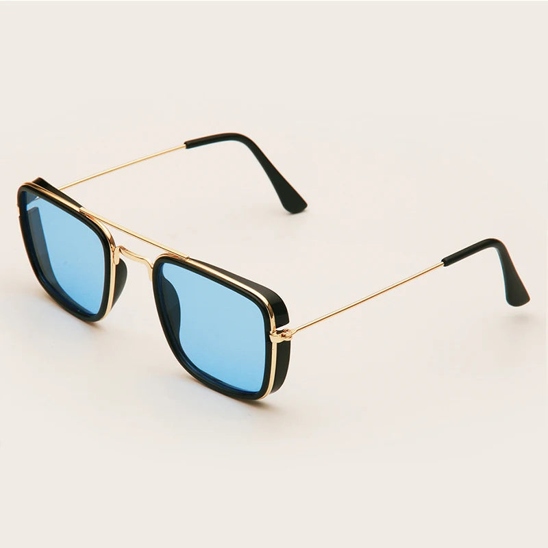 Retro Metal Square Sunglasses