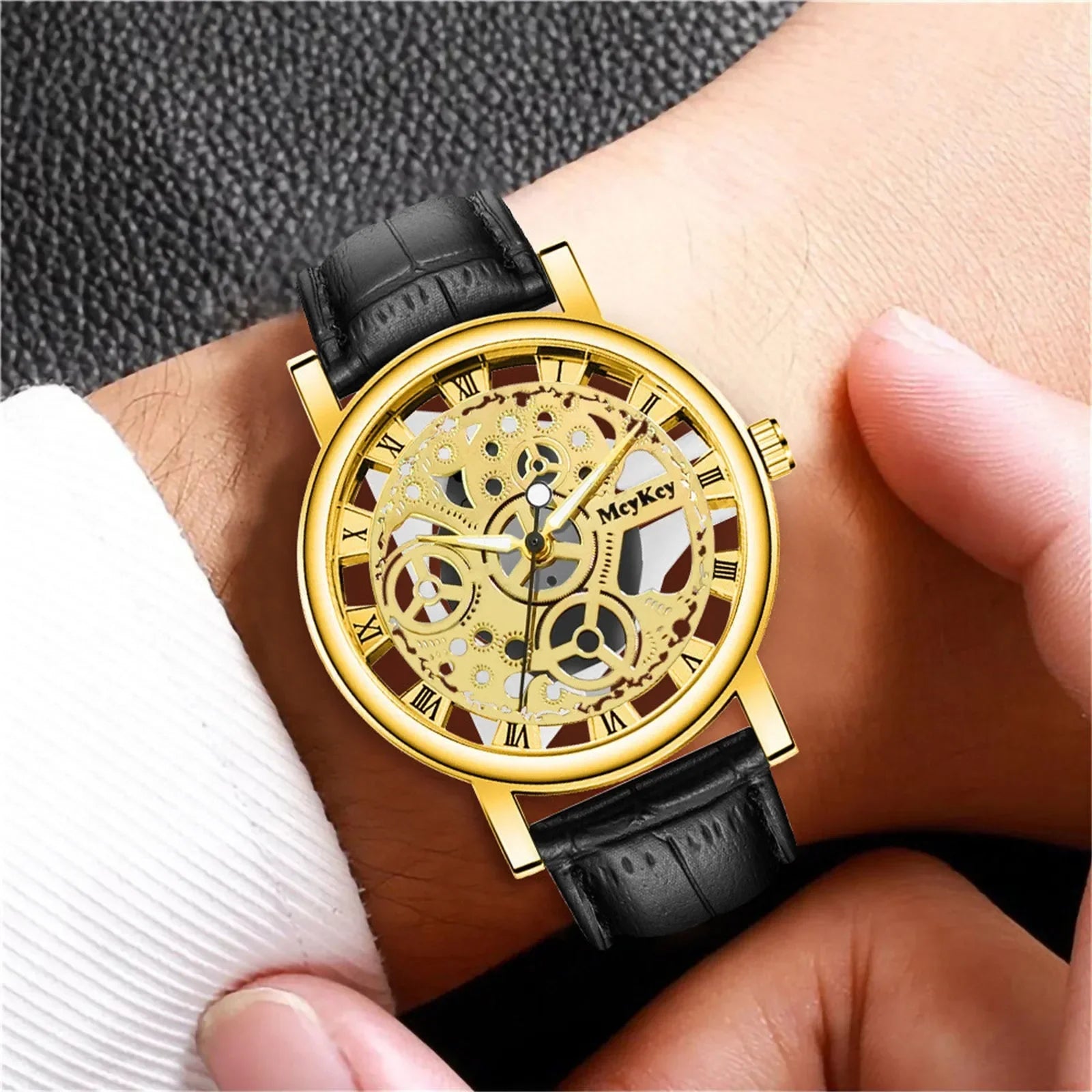 Men's Clock Quartz Sport Watch