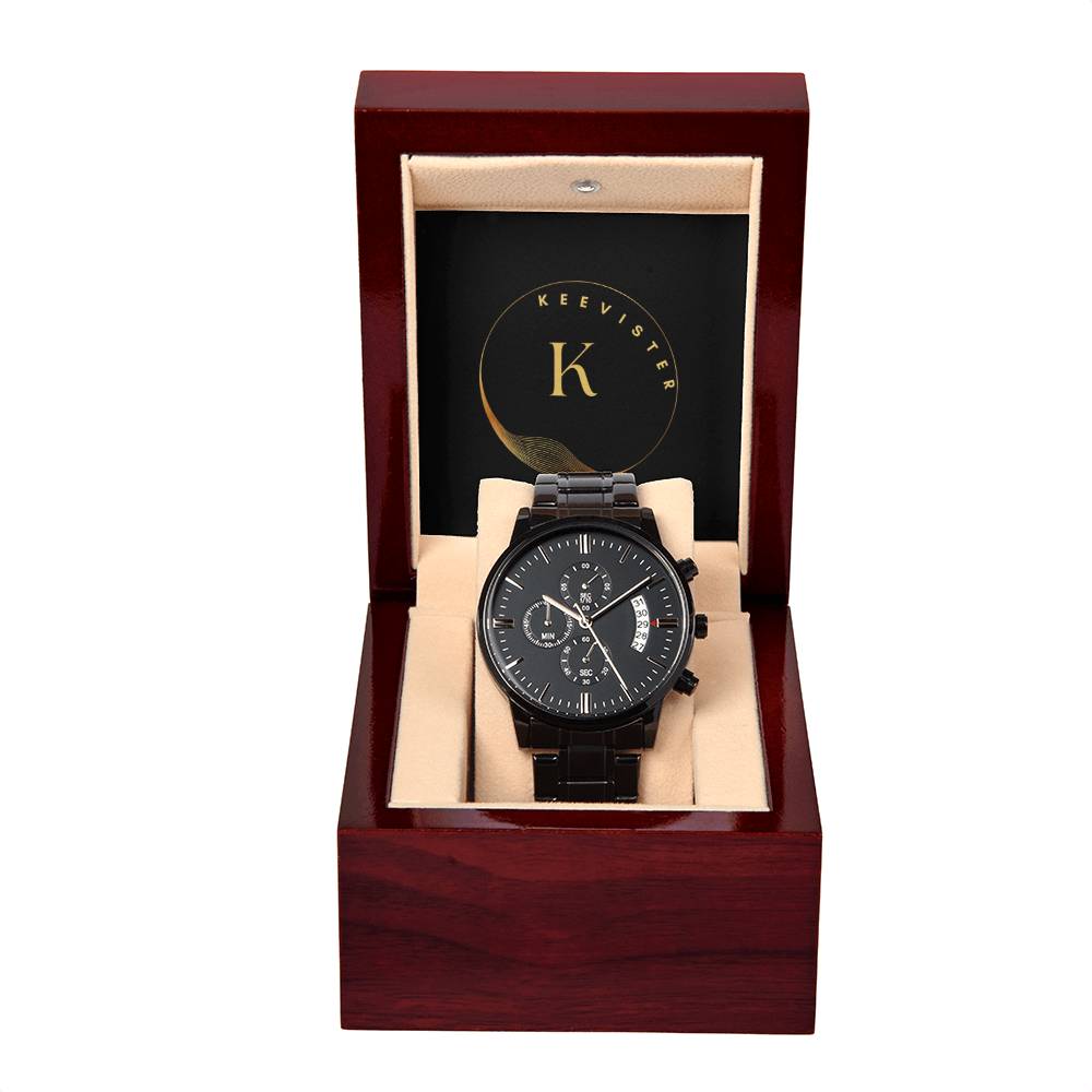 Black Chronograph Men's Watch