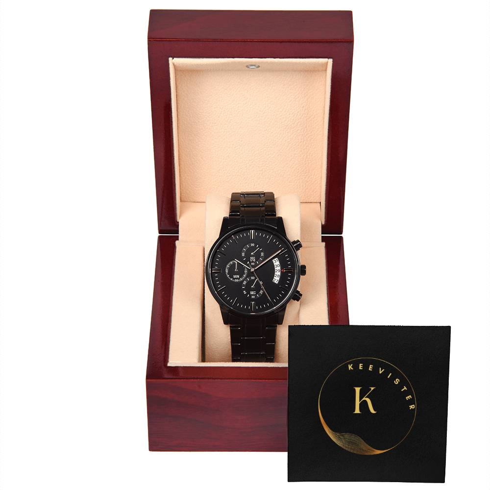 Black Chronograph Men's Watch