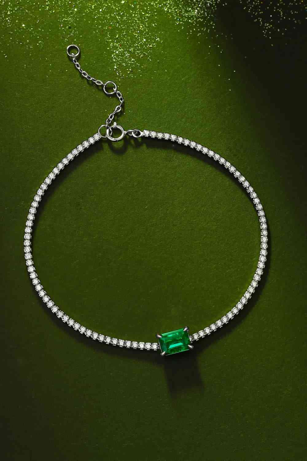 Adored  Lab-Grown Emerald Bracelet