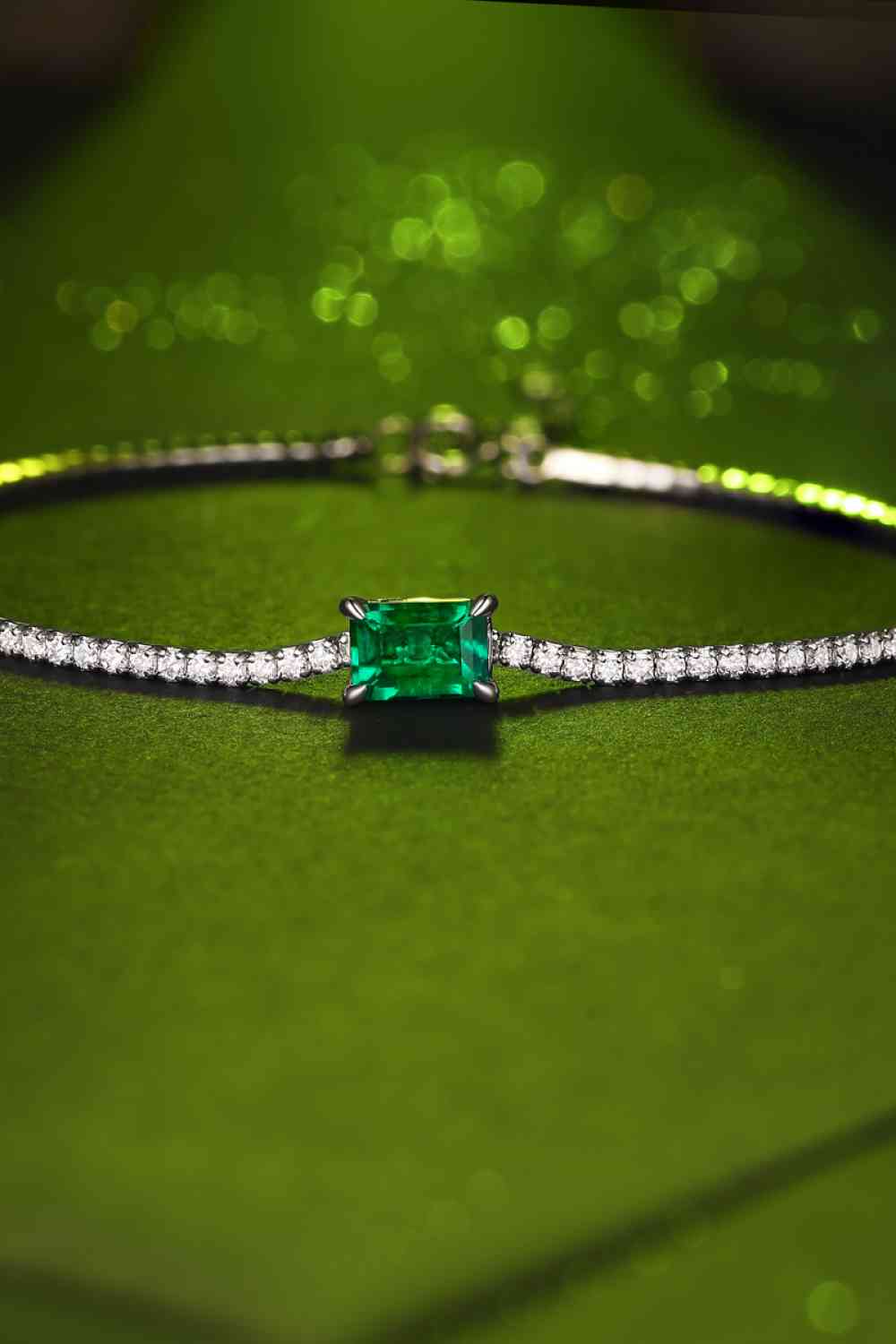 Adored  Lab-Grown Emerald Bracelet