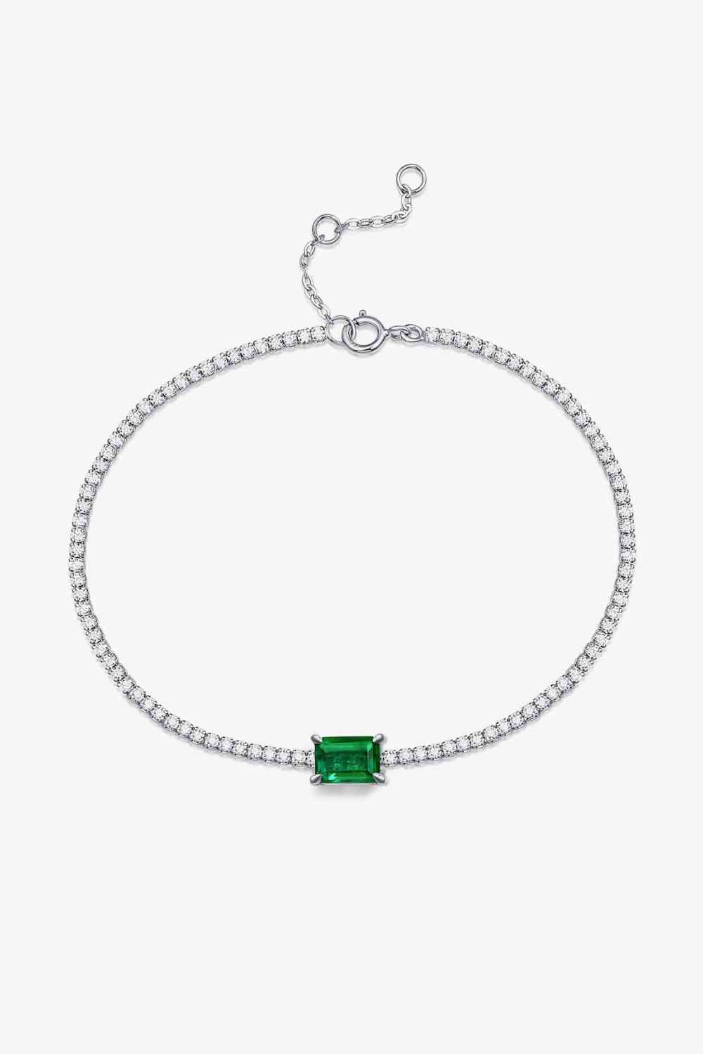 Adored  Lab-Grown Emerald Bracelet