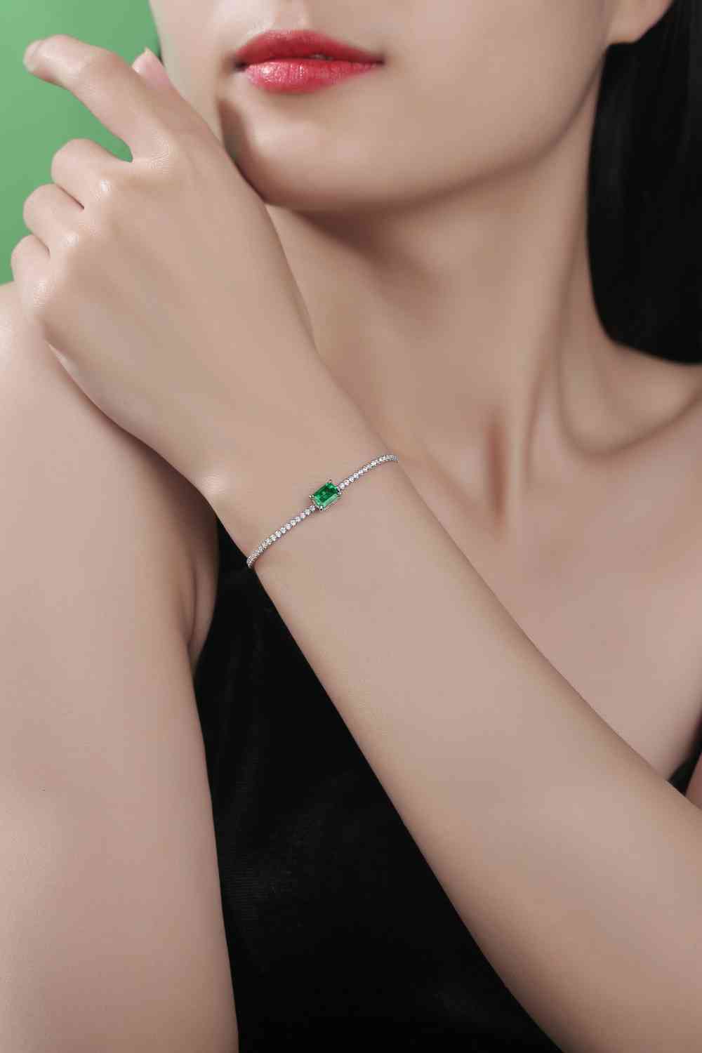 Adored  Lab-Grown Emerald Bracelet